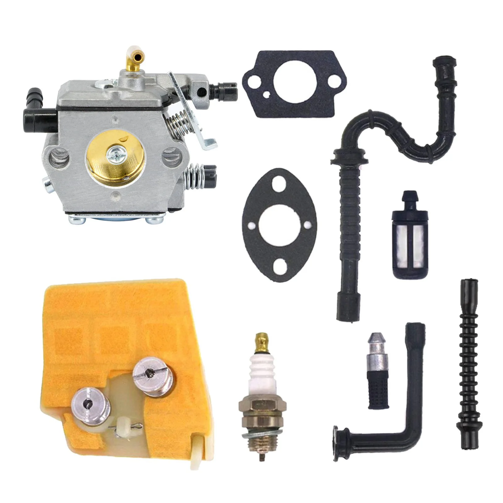 For Jonsered Husqvarna STIHL 024 026 MS240 MS260 Chainsaw Carburetor Kit - Includes Air Filter & Spark Plug - WT-194 view 5