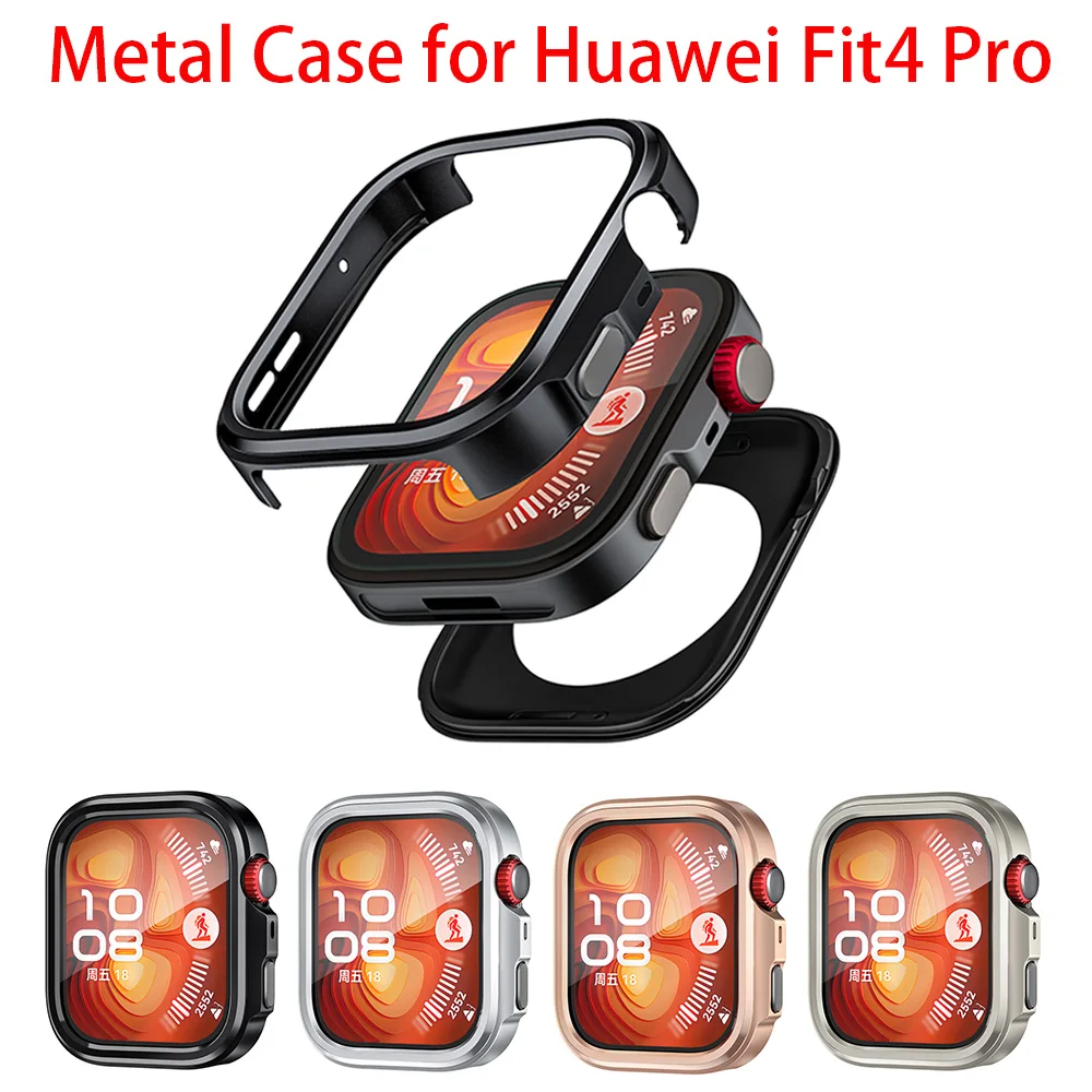 

Высококачественный защитный чехол для Huawei Watch Fit 4 Pro, металлический чехол, полукрышка без защитной пленки для экрана Huawei Fit 4 Pro