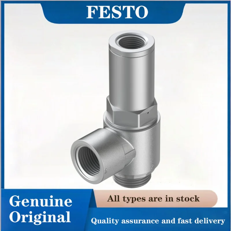 FESTO 530033-HGL-1/2-B Geleide terugslagklep 1/8 1/4 1/2 3/8 serie Originele geleide terugslagklep met terugslagfunctie, hoogwaardige klep