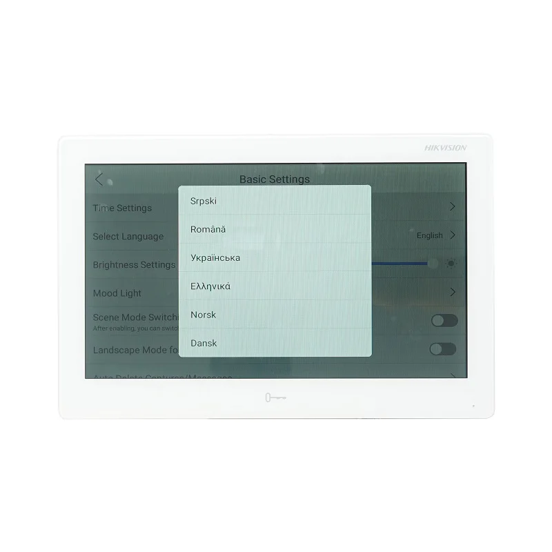 HIKVISION International Version 10 inch DS-KH9510-WTE1(B) Indoor Monitor, 802.3af POE, App Hik-Connect, WiFi, Video Intercom