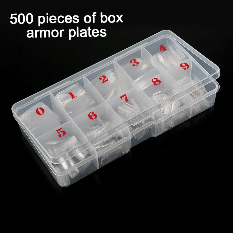 

500 шт. насадки для наращивания ногтей, мягкие гелевые насадки для наращивания ногтей, мягкий гель-пресс на искусственную капсулу CDJ09