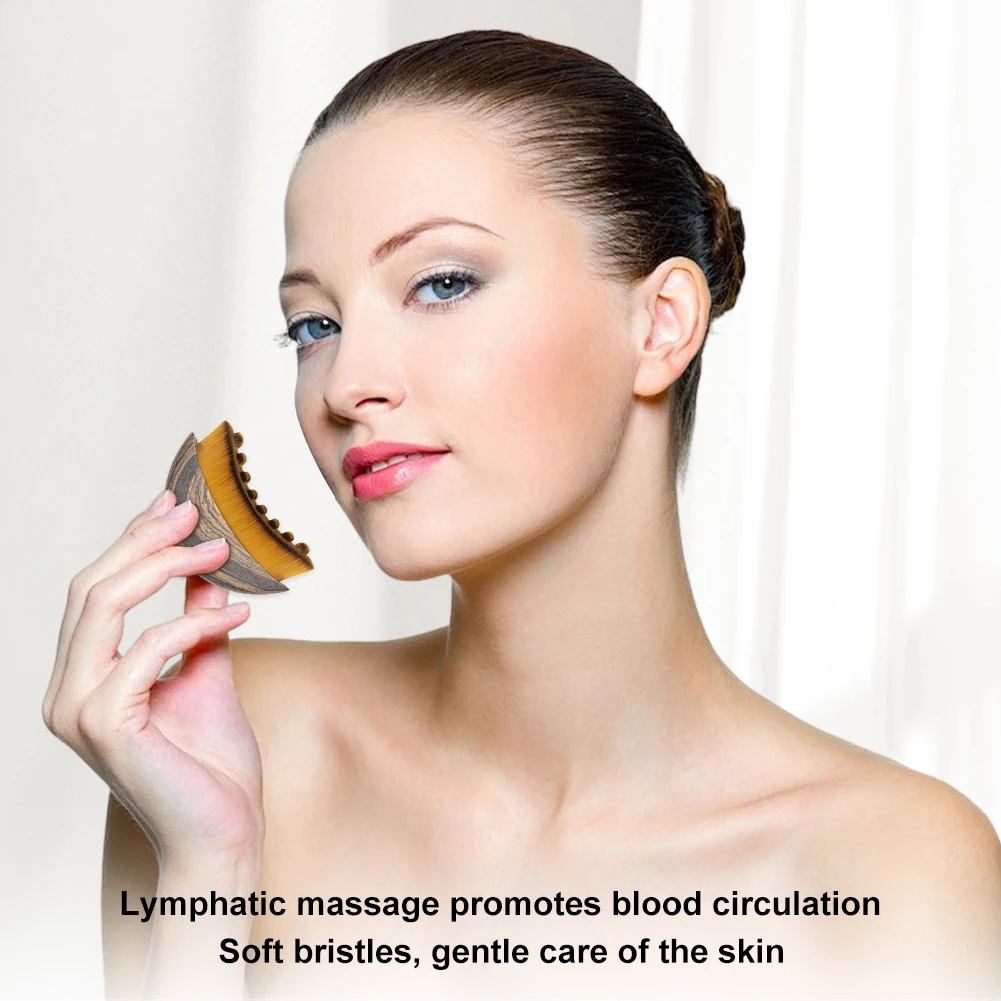 

Lymphatic Contour Face Brush Multi-function Dry Skin Body Massage Brush Chin Reduce Puffiness Facial Sculpting Skin Care Tool