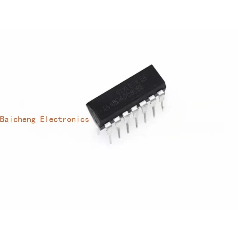 10PCS New CD4069 CD4069UBE CD4069BE DIP14 direct insertion 14 pin