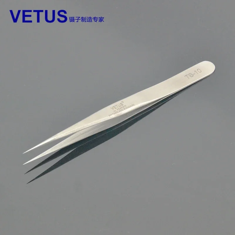 1 pc VETUS Economy Tweezers ESD Anti-static Stainless Steel Tweezers for Eyelash Extension Watch Repair Maintenance Tool