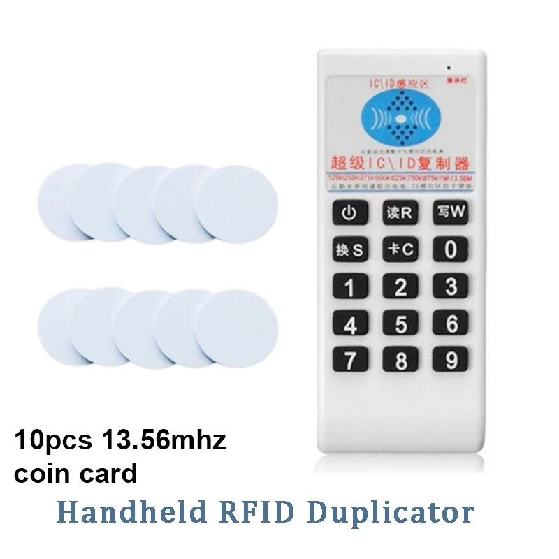 Handheld RFID Duplicator NFC Reader 125Khz T5577 Writer 13.56Mhz UID Smart Chip Card Key Cloner Programmer Copier