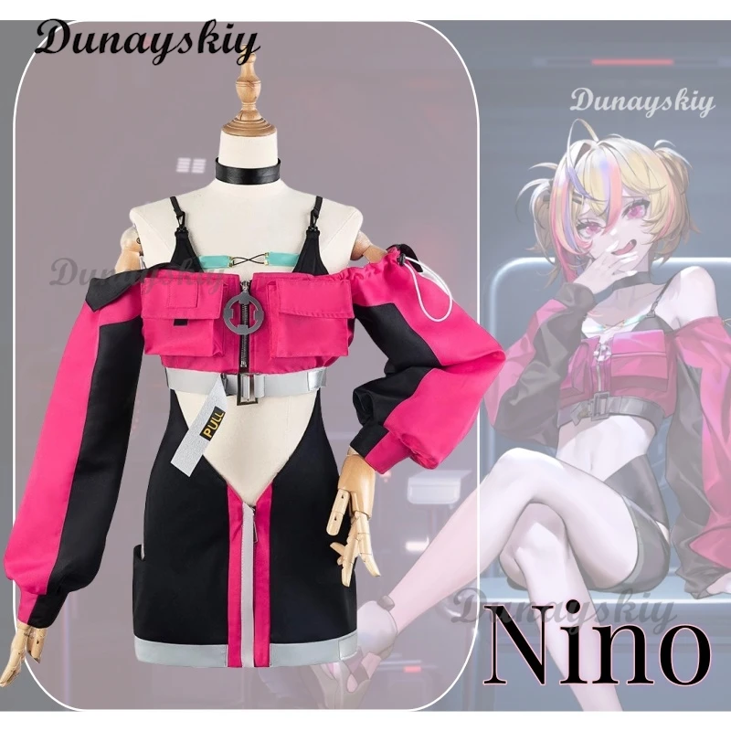 

Nino Anime Game Path to Nowhere Cosplay Costume Clothes Uniform Cosplay Incarcerator Cosplay Costume Nino Halloween Party Woman