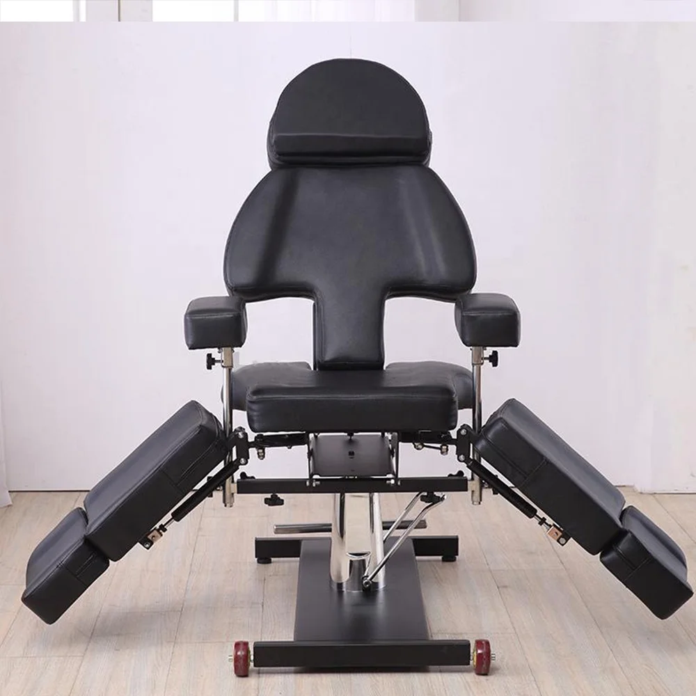 Classic European Style Heavy Duty Hydraulic Pump Tattoo Chair Spa Bed Beauty Foldable Massage tattoo bed