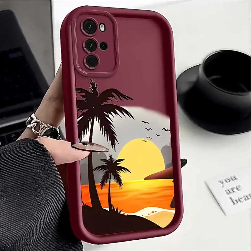 G22 Morning Glow Sky Eye Ladder Phone Case For Motorola Moto G22 Cover