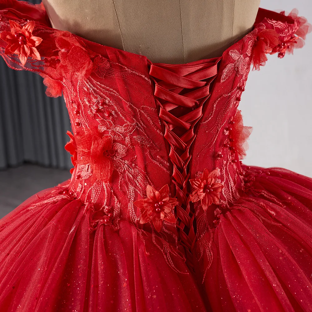 Formal Party Dress Women Deep V-Neck Long Dress Customized Solid Color Elegant Flying Sleeves Appliques Evening Dresses Robe