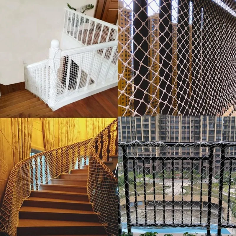 MYMF-2X Pet Child Safety Net Home Pet Dog Cat Balcony Railing Stairs Fence A