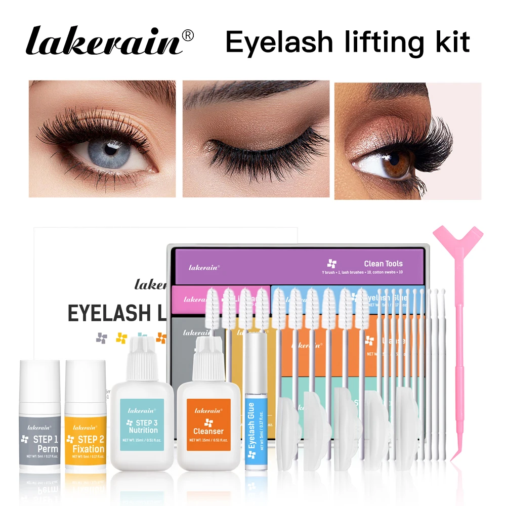 Eyelashes Lifting Kit Beauty Set Of Curly Eyelashes Eyebrow And Eyelashes Enhance Appearance Of Curly Tools Lash Perm Eye Makeup