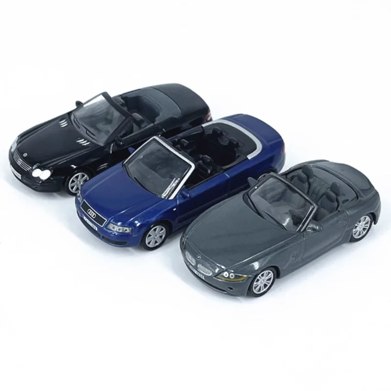 대량 1:64 스케일 SL500/A4 컨버터블 스포츠 합금 시뮬레이션 자동차 모델 클래식 성인 기념품 선물 정적 디스플레이