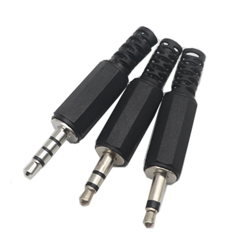 【30-5PCS】3.5mm Audio Male Plug 3.5 Jack 2,3,4 Sections Balance Plug FOR Microphone Headphone Connector Audio Plug Earphone Socke