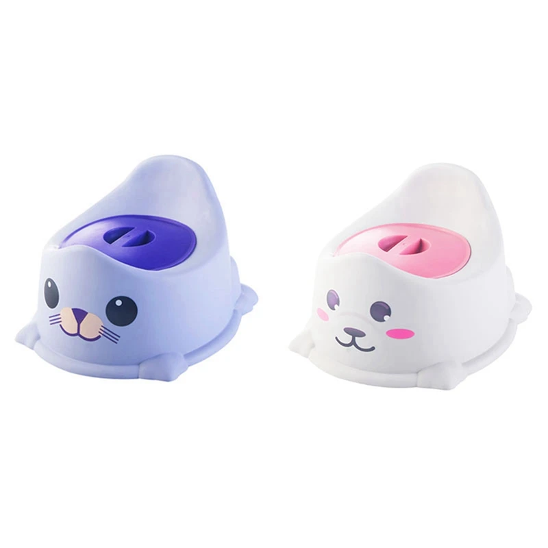 

2 Pcs Baby Potty Training Seat With Backrest Portable Pot For Kids Baby Boy Toilet Potty Stool For Boys Purple & Pink