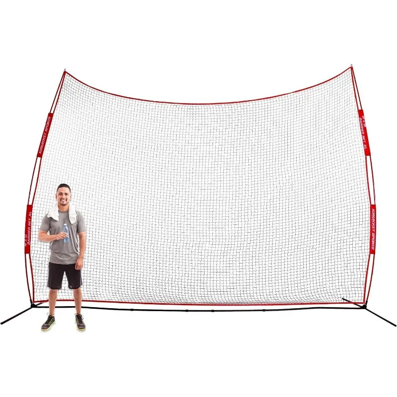 

Rukket XL 16x10ft Barricade Backstop Net, Indoor and Outdoor Lacrosse, Basketball, Soccer, Field Hockey, Baseball, Softball Barr