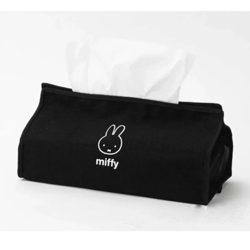 Cartoon Cute and Interesting Drawer Box Lovely Miffy Living Room Desktop Storage Tissue Box Hangable Vehicle Tissue Wrap