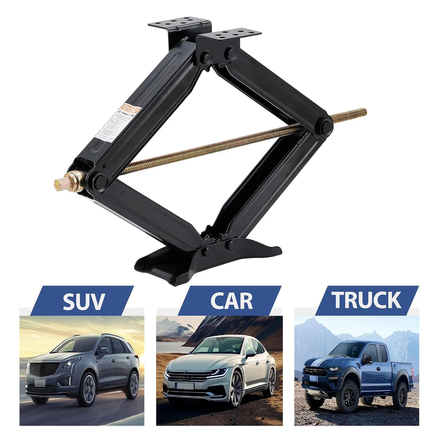 7500 رطل الثقيلة RV مقص جاك 4-24in/4-30in ارتفاع قابل للتعديل مقطورة معدات التخييم استقرار مع مقبض كرنك العالمي صالح