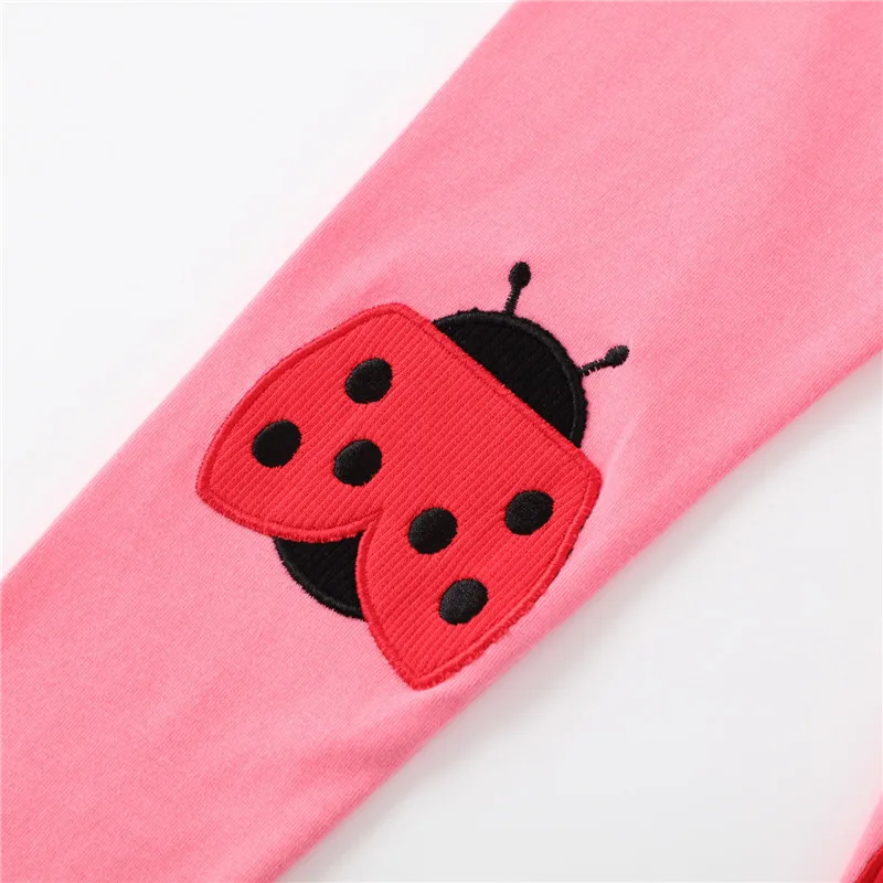 Jumping Meters Summer Girls Leggings Pants Cloud Embroidery Hot Selling Toddler Kids Clothes Skinny Pants Baby Wear