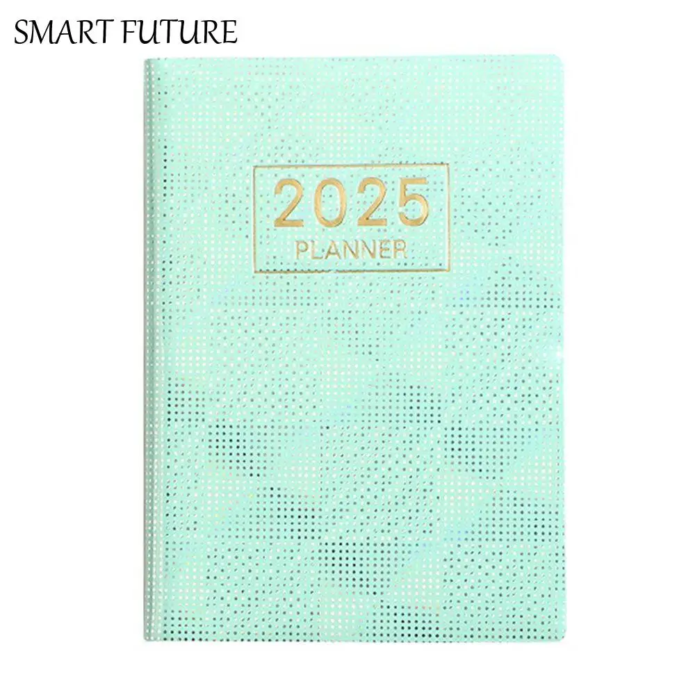 Bling A7 Mini Pocket Notebook English Colorful 2025 Schedule Planner Notepad Academic Weekly Agenda Time Organizer