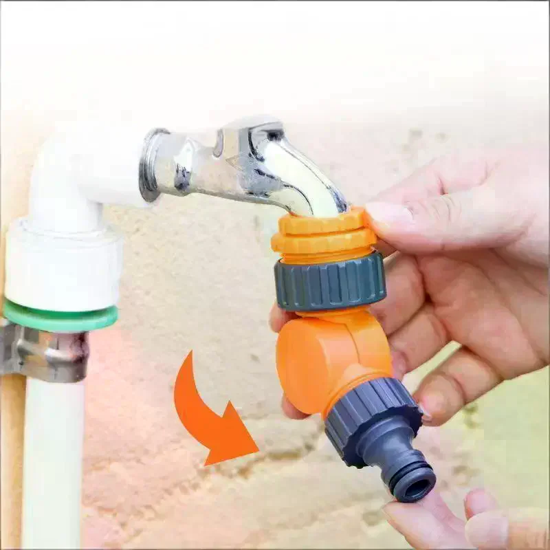Hose Connector Faucet Adapter For 1/2 Inch Hose Reel Cart Plastic Click-lock Quick ConnectionFor Watering Irrigation Gard Garden