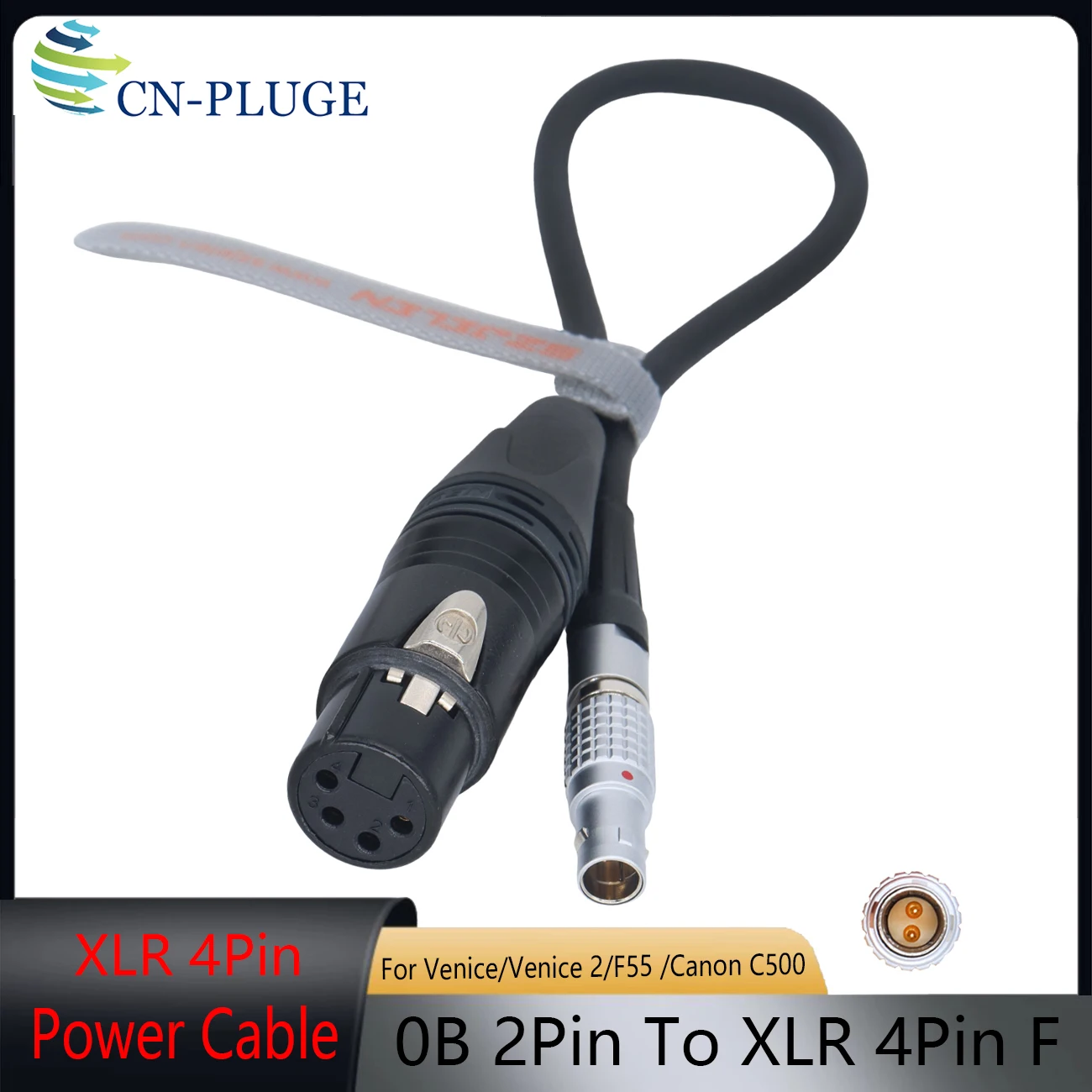 MotoCrane Titan LT Remote PTZ 14.4V 0B 2Pin To XLR 4Pin Female Power Cable For SONY Venice/Venice 2/F55 /Blackmagic URSA / Mini
