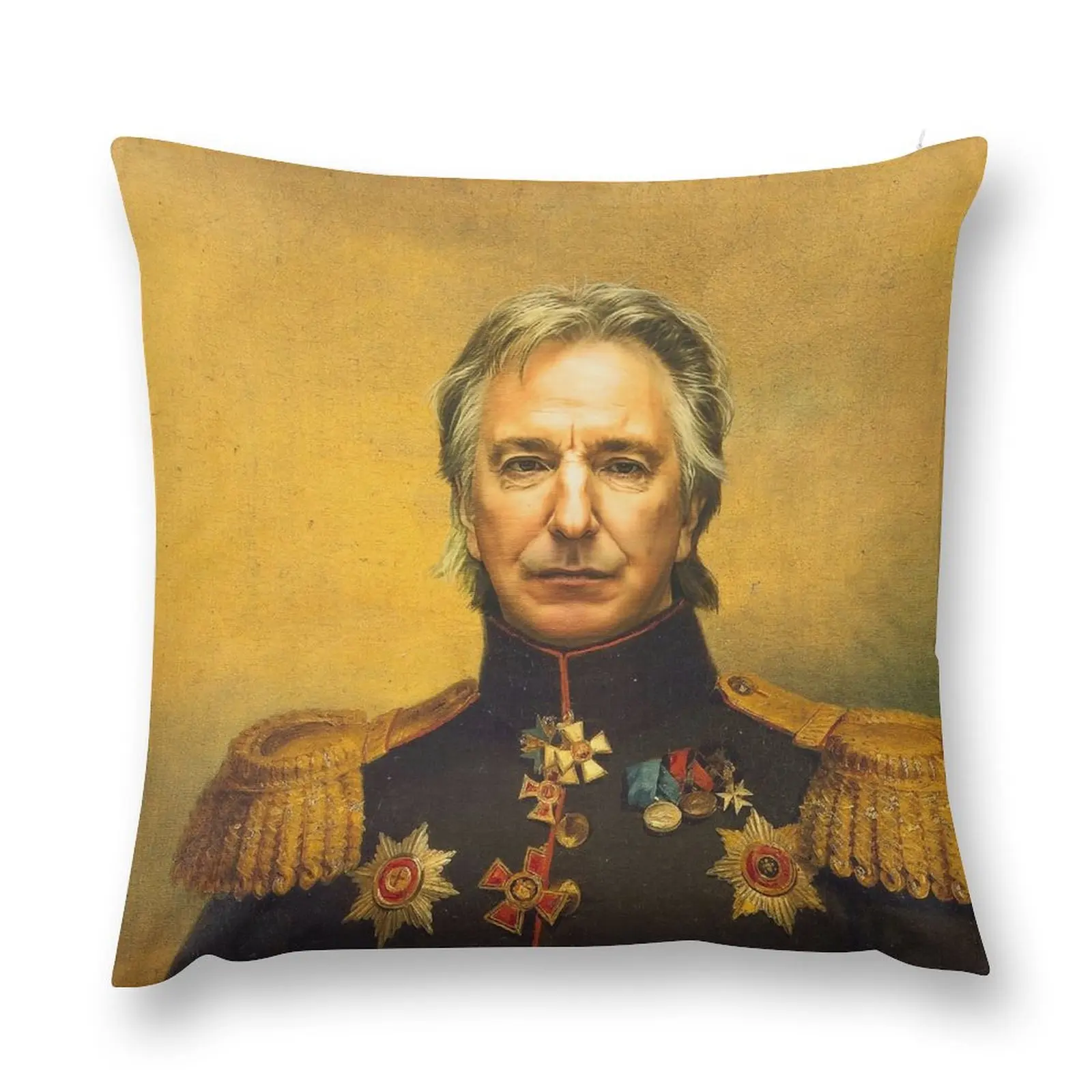 

Alan Rickman - replaceface Throw Pillow Pillows Aesthetic Cushions For Sofa Pillowcases