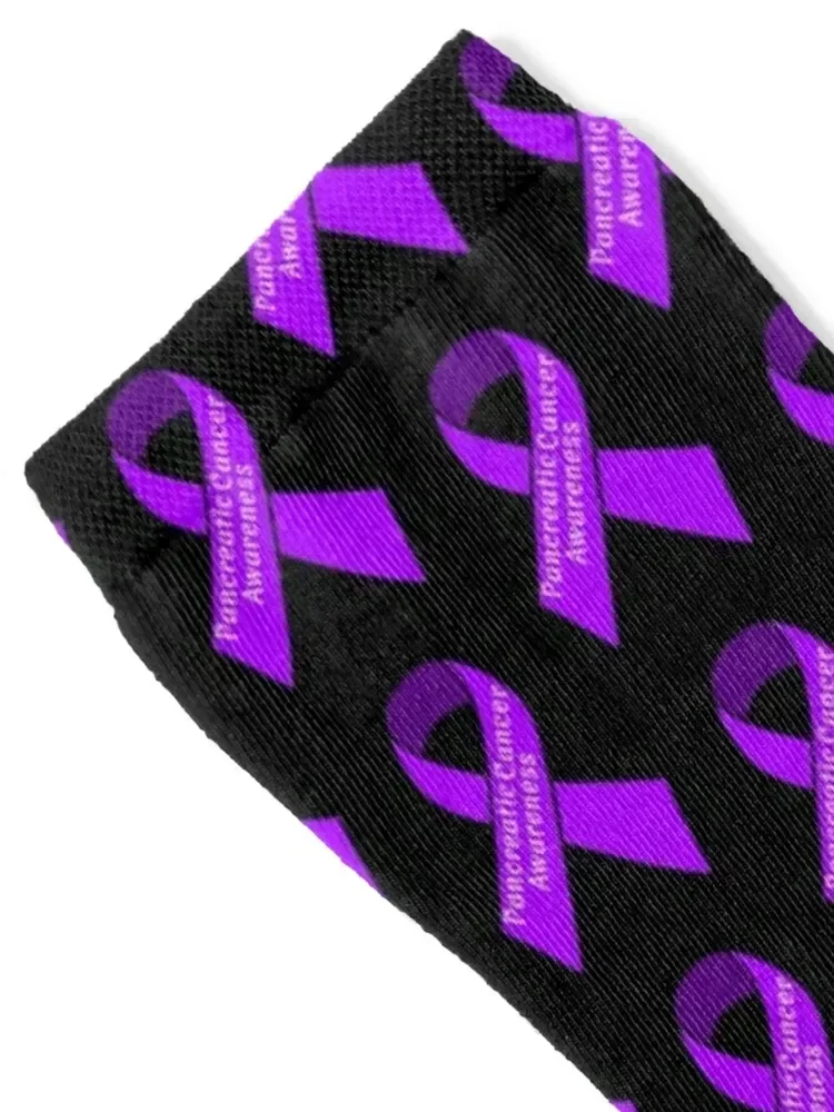 Pancreatic cancer awareness ribbon Socks Men's professional running cute Socks Men Women's