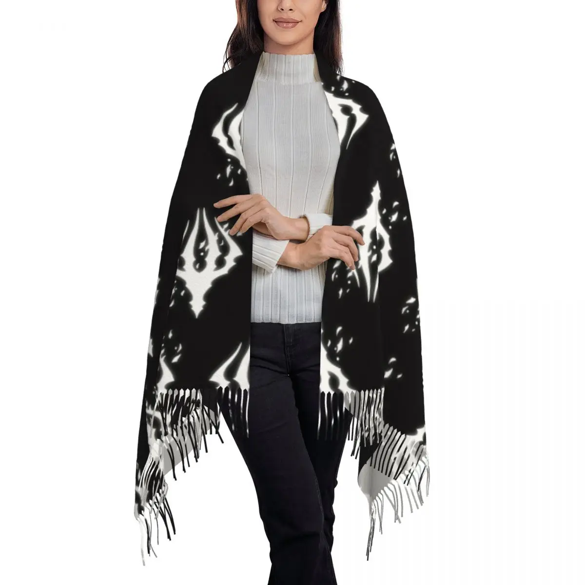 Hollow Knight King's Brand Scarf Tassel Scarves for Women Soft Warm Shawls and Wraps Long Fall Winter Shawl Wrap