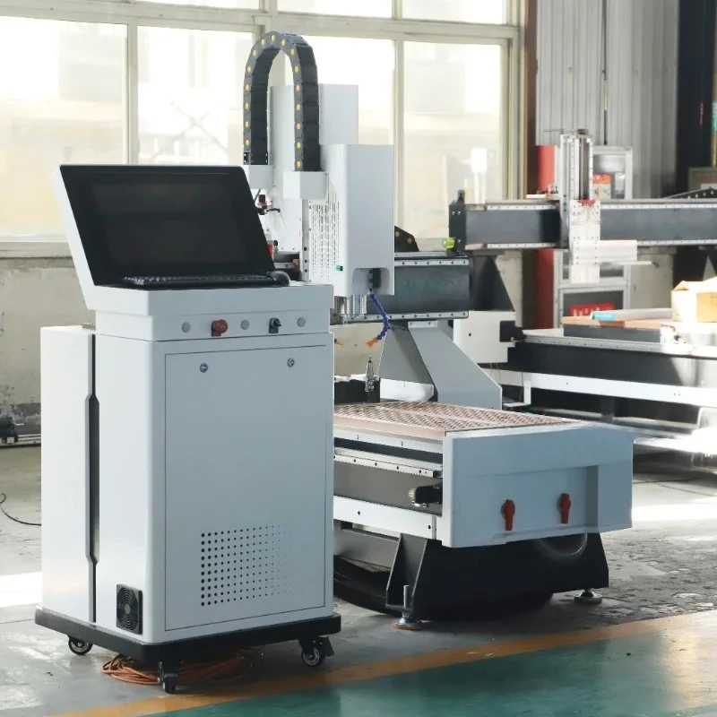 20262026Wood carving machine 6090 type CNC swing head high speed spindle carving cutting machine suitable for wood/acrylic carvi