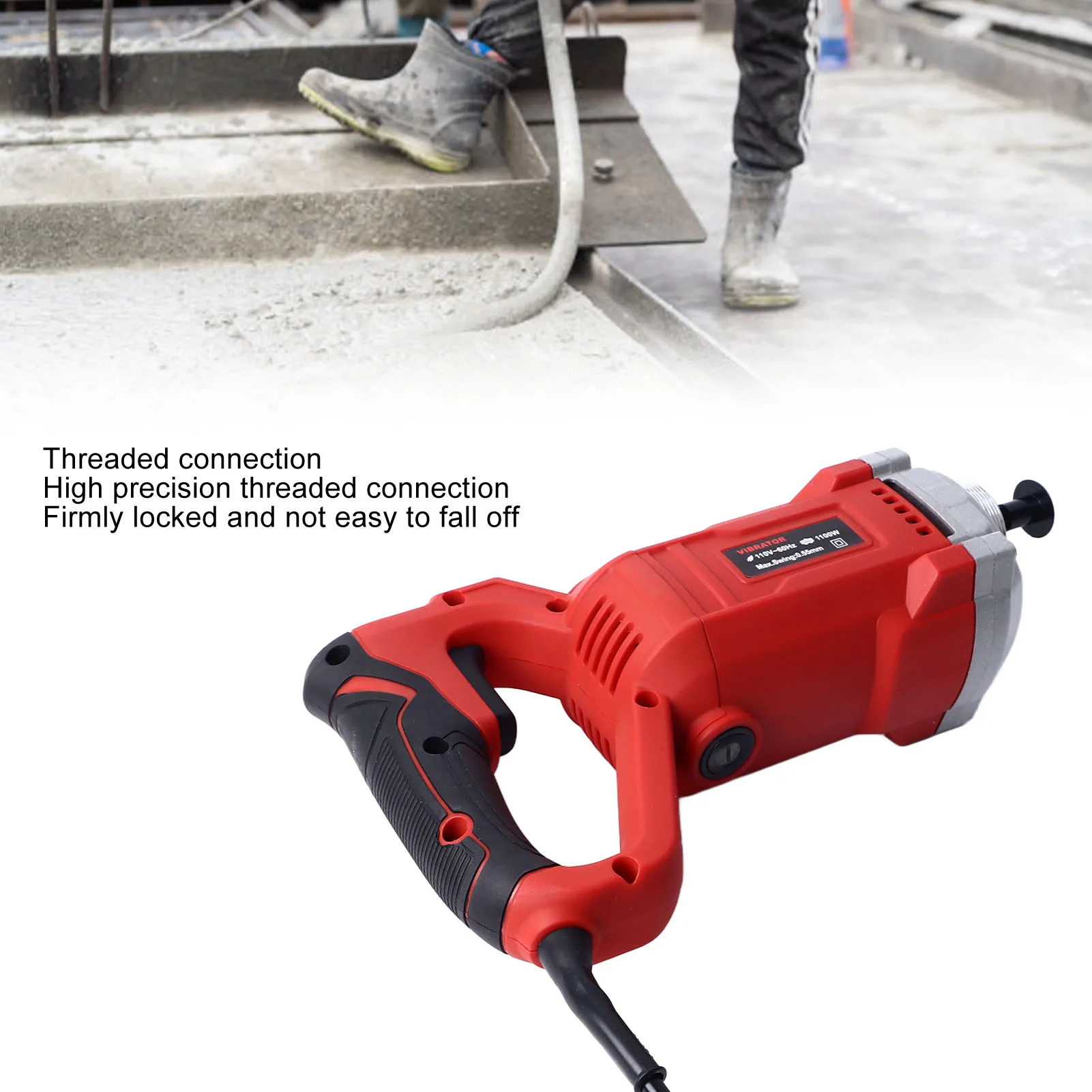 Handheld Concrete Vibrator High Frequency Electrodynamic Concrete Vibrator for Eliminating Bubbles Mixing
