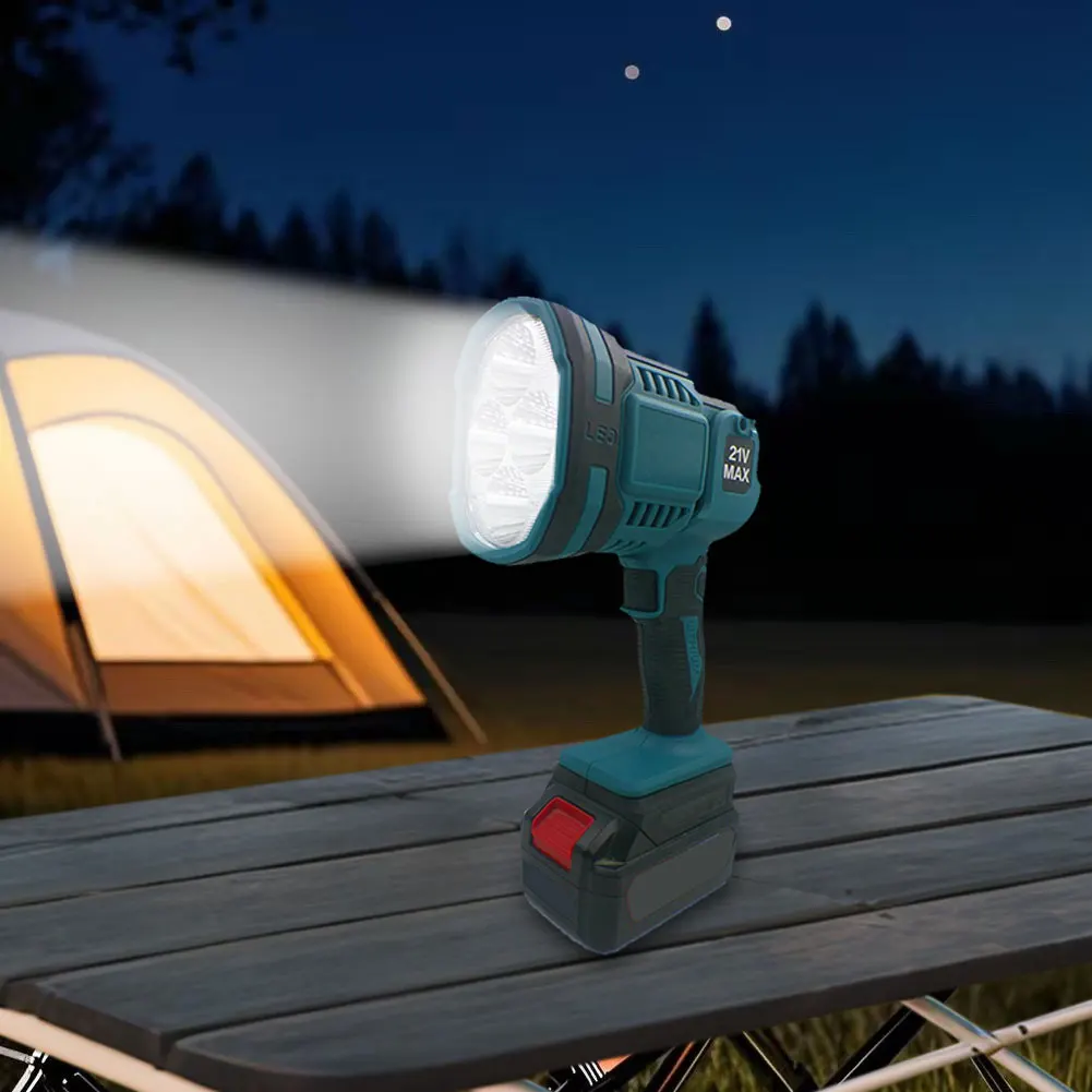Cordless LED Flashlight Work Light For Dongcheng 20V Battery Car Repaire Outdoor Camping Flashlight Spotlights