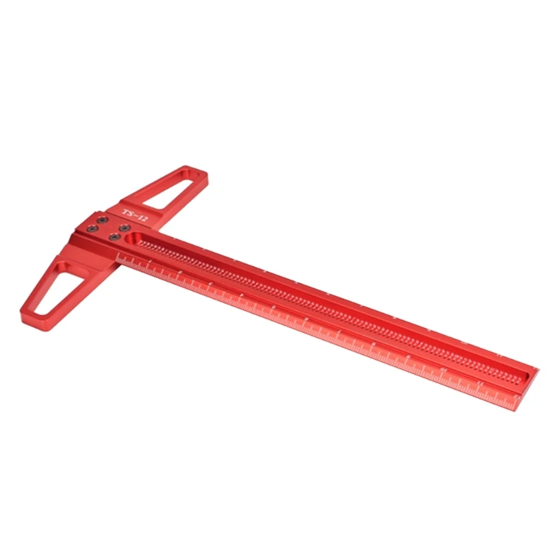 

T-Square Ruler Aluminum Carpenter EdgesLine Hole Marking Guiding Measuring Tools