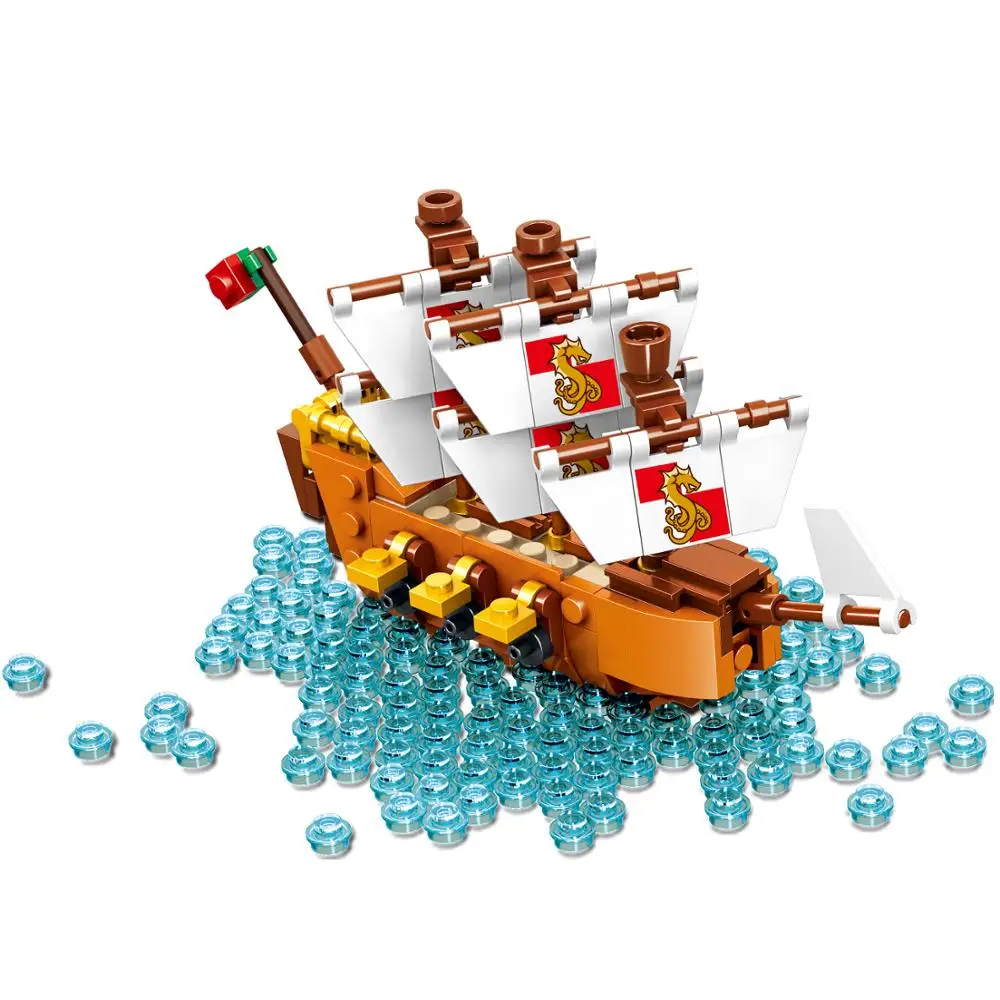 960Pcs Ship In A Bottle Drifting Boats Building Blocks Brick Lepinblocks Childrens Educational Toys For Christmas Gifts Boys