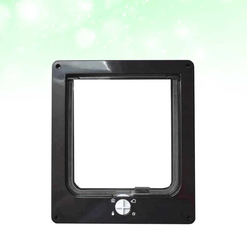 

Controllable Rotary Cat Door Black Strong Acrylic Surface Pet Entry Exit for Cats Small Pets Safe Smooth Operation Pet Supplies