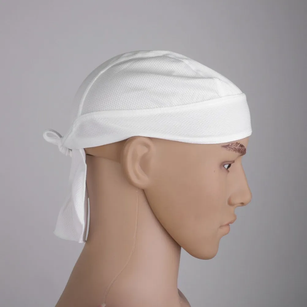 

Универсальная велосипедная повязка на голову белого цвета из полиэстера: мягкая, удобная, дышащая, быстросохнущая, для активного отдыха