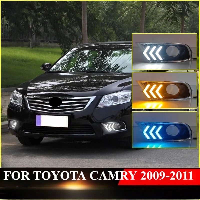 

ДЛЯ TOYOTA CAMRY 2009-2011, 2 шт., дневные ходовые огни, модернизированные светодиодные дневные света, DRL, автоаксессуары
