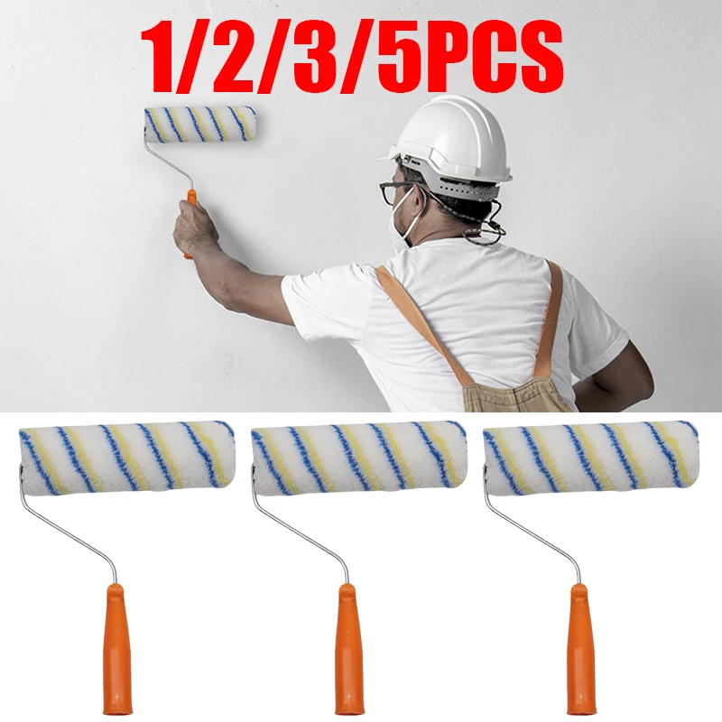 1-5PCS Paint Roller Brush Corner Drum Brush Multifunctional Wall Brushes Tackle Roll Decorative Precision Painting Brush Tools