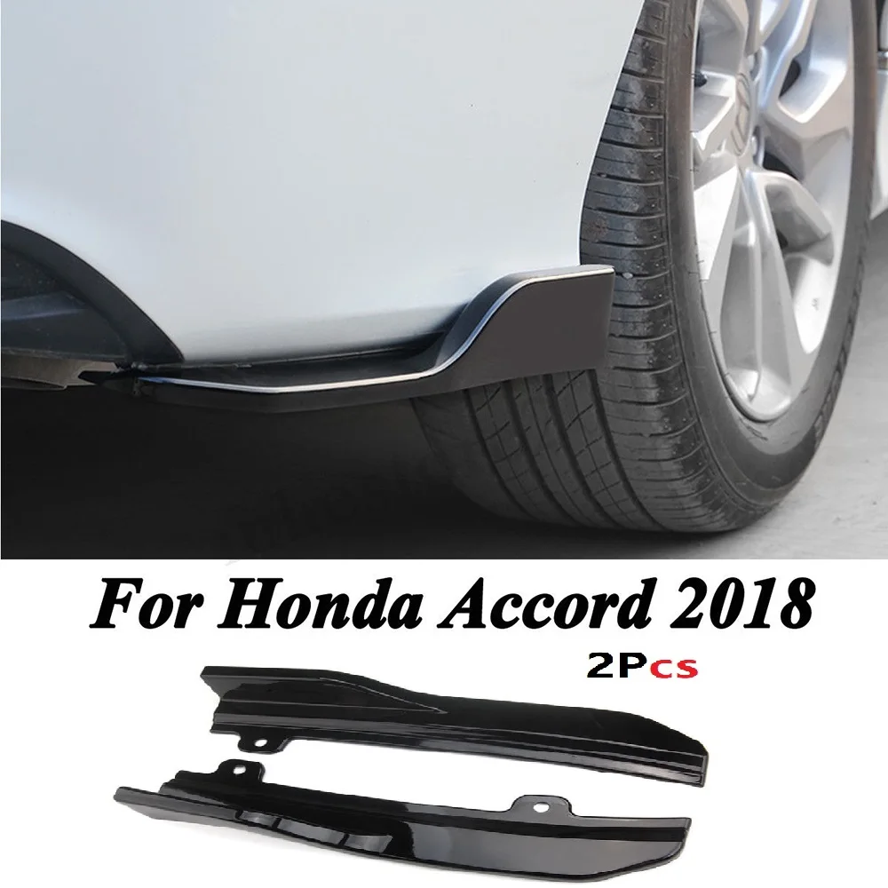 

For Honda Accord 2018 Bright Black/Matt Black Car Rear Bumper Lip Winglets Side Skirt Splitters Spoiler Lip Side Wing Trim
