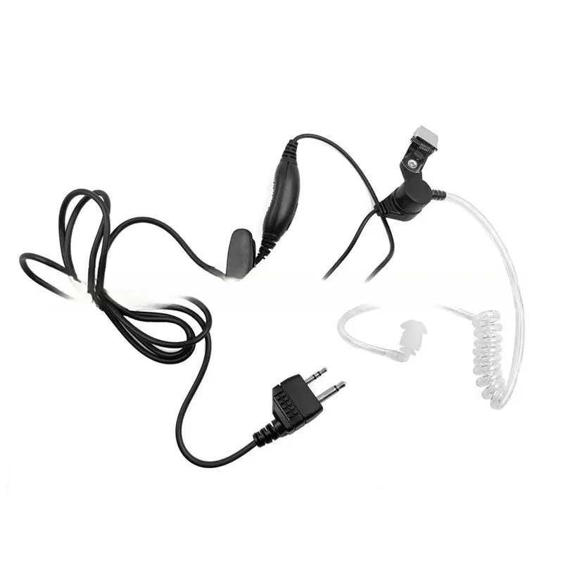 Y44A Walkie Talkie Earphone Headset with PTT for Midland GXT1000VP4, Noise-Isolating Earpiece with MIC for Security Hotel