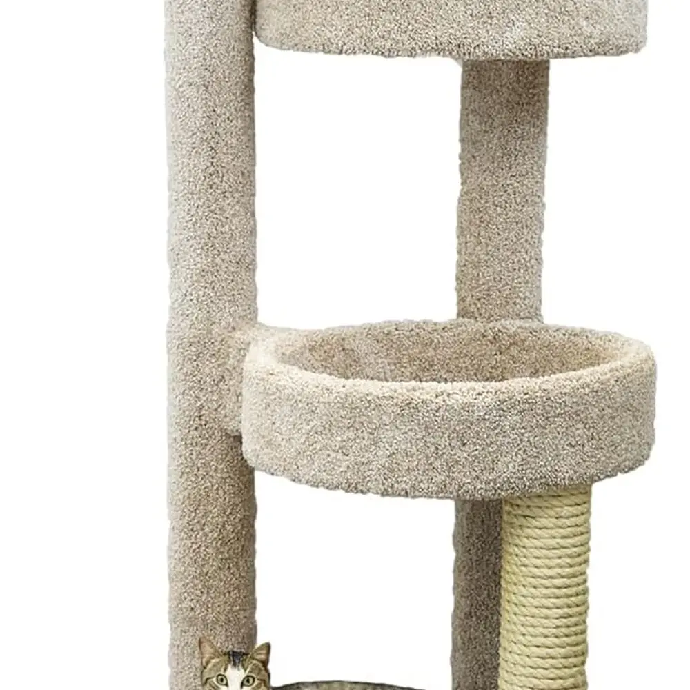 

Бежевая кошачья лежанка-шершень «Фелин Лофтс»