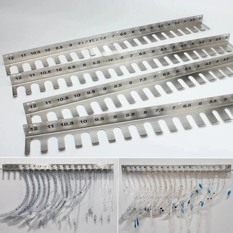304 Stainless Steel Endotracheal Intubation Hanger Endotracheal Tube Rack Trachea Cannula Holder Veterinary Clinic