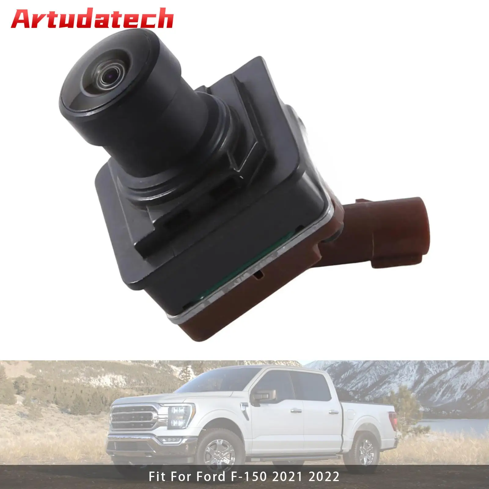 

Artudatech Front View Parking Assist Camera For Ford F-150 Mustang 21-22 LJ8T19G490BC Car Accessories