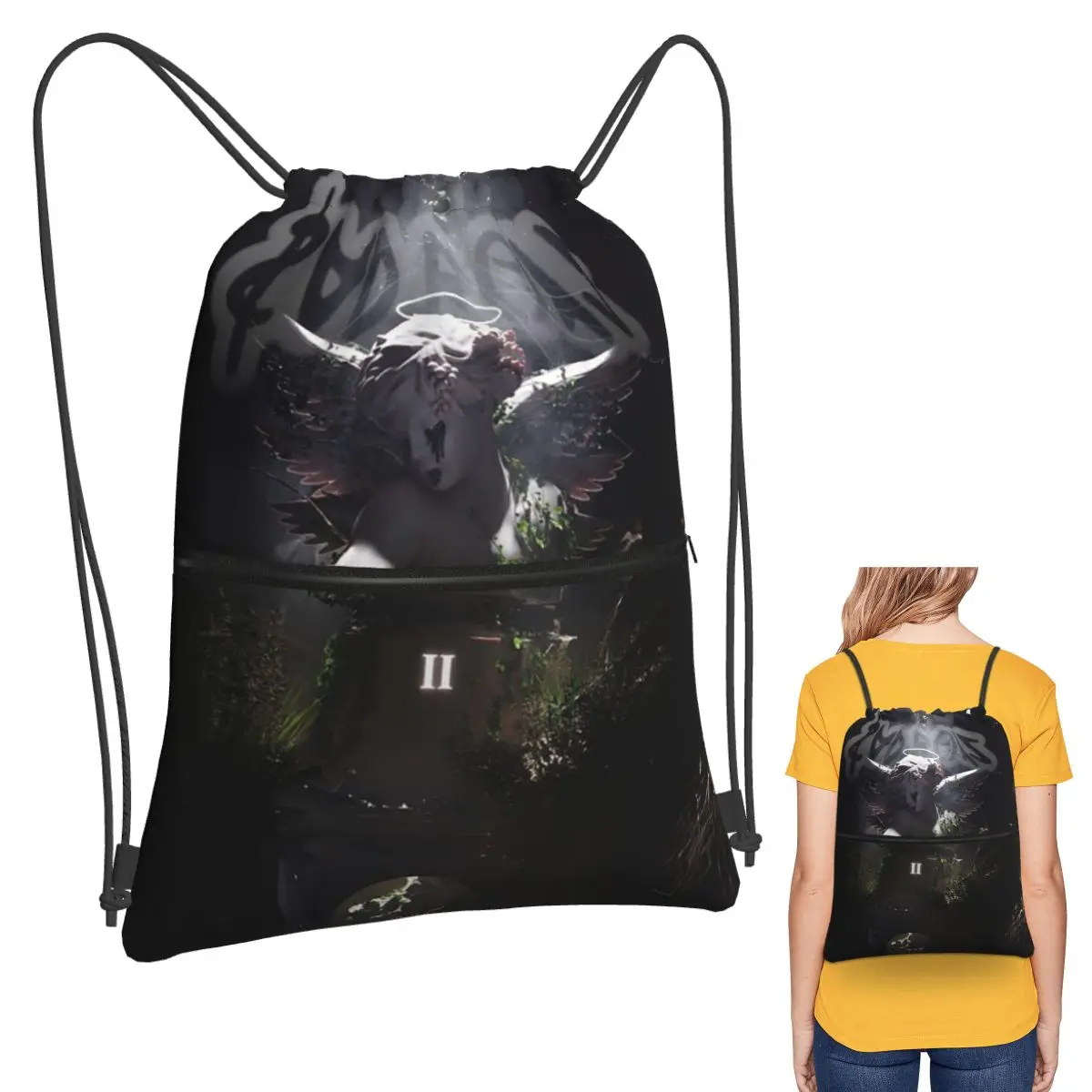 

Junior H Merch Sad Boyz Backpacks Multi-function Drawstring Bags Storage Bag Book Bags for Travel Students