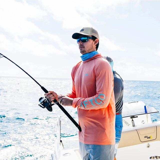 AFTCO Fishing Shirts Summer Fishing Clothing Long Sleeve Fishing Breathable Fishing T shirt UV Protection 50 Men s Fishing Wear AliExpress 18