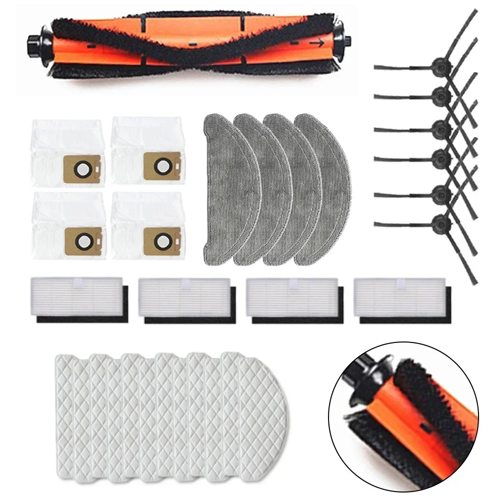 

Боковая роликовая щетка, фильтры, ткань для швабры для Imou L11-A L11, детали для пылесоса, аксессуары для бытовой уборки, пылесоса