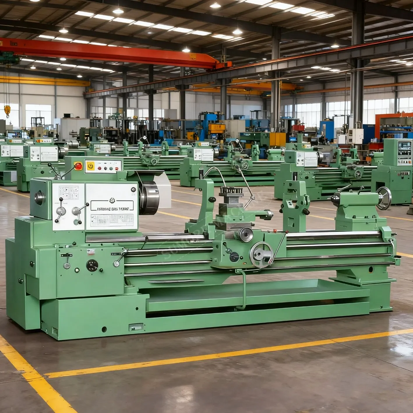 Sn71c Green Europe Type Lathe Machine Precision Metal Lathe 1500mm 2000mm Torno Manual Lathe Machine for Workshop