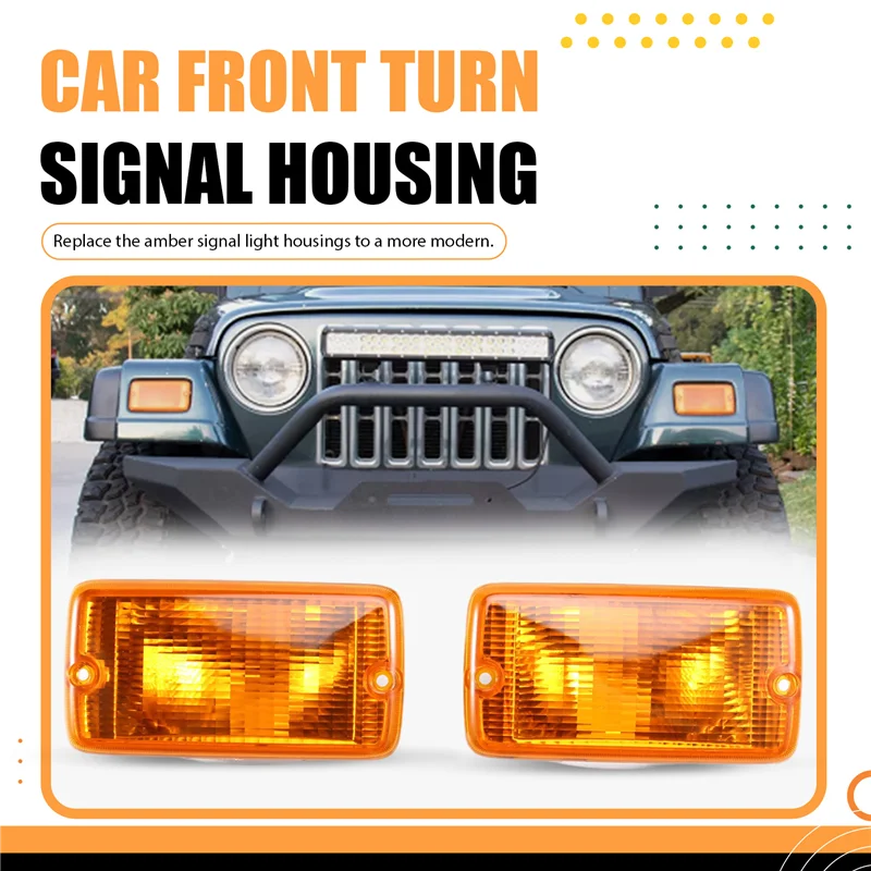 【Падение цены! !】Зеркало боковой двери, указатель поворота, 2 шт., янтарная линза, корпус переднего указателя поворота, указатель поворота переднего бампера