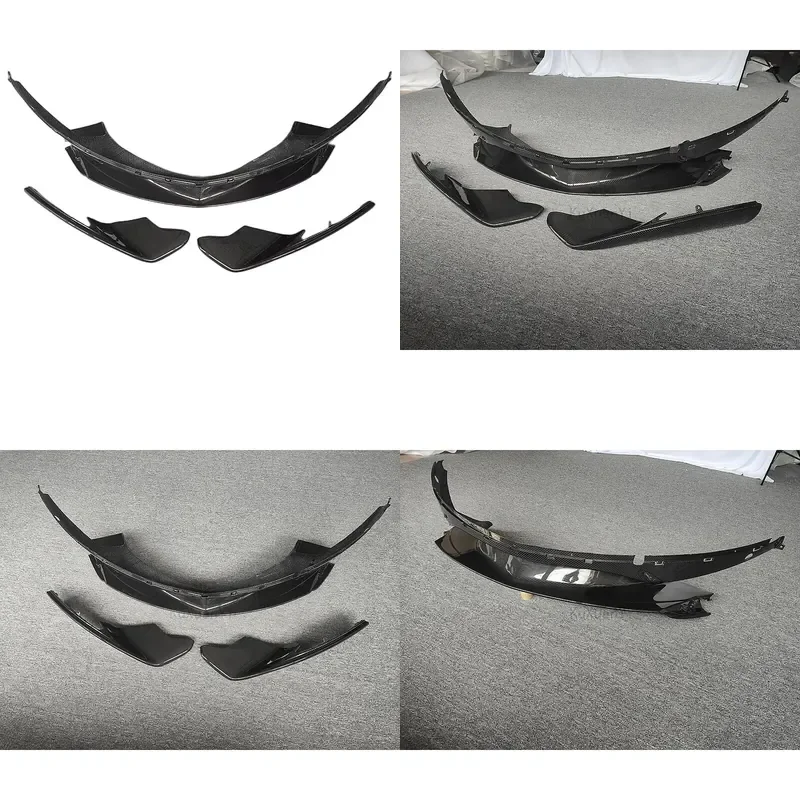 for 2017-2019 McLaren 540C 570S Body Kit OEM Style Dry Carbon Fiber Front Bumper Lip Front Bumper Edge