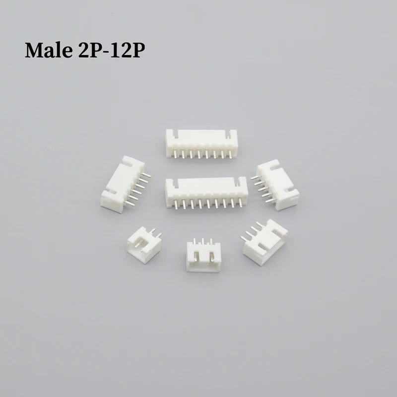 10 件 Jst Xh 2.54 2/3/4/5Pin Male Female Material Connector Leads Pin Header Housing Terminal Plastic Shell Plug Female Socket