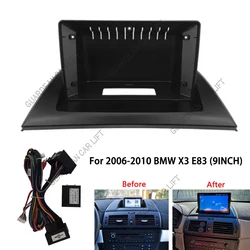 Car Radio Fascia For 2006-2010 BMW X3 E83 (9INCH) Android MP5 Player Install Dash Board Panel Frame 2 Din Head Unit Stereo Cover